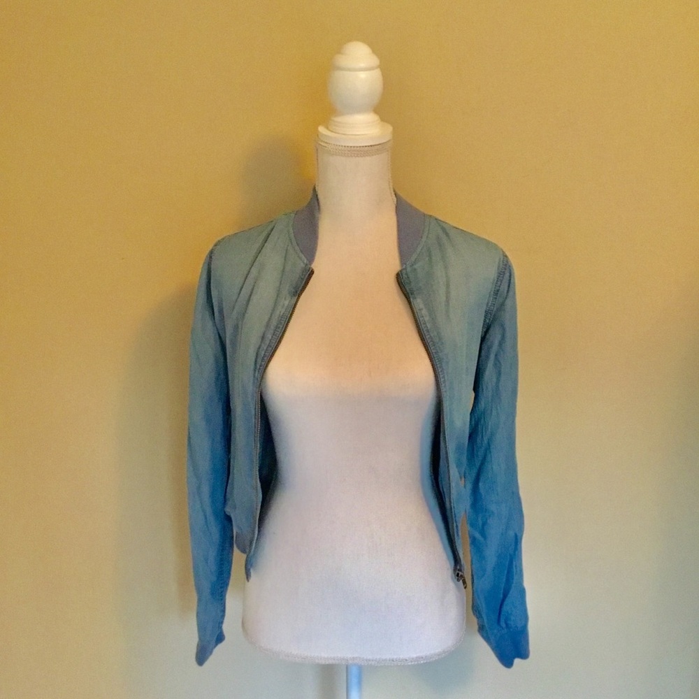 TARGET Light Denim Bomber Jacket